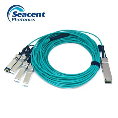 40G QSFP+ do 4x10G SFP+ AOC Wielowarunkowe kable optyczne aktywne