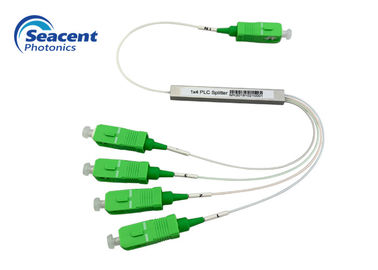 Micro PLC Planarowy rozdzielacz fal świetlnych 1x4 typu ze złączami SC / APC