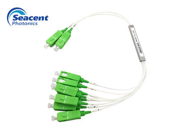 Fiber Optic PLC Splitter mini moduł 2x8 ze złączem SC / APC