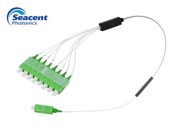 Rozdzielacz światłowodowy 1x8 rozgałęziacz Plc Dobra jednorodność kanału 1260-1650 Nm